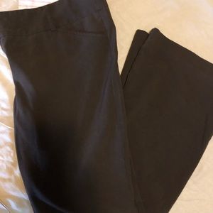 Brown boot cut slacks